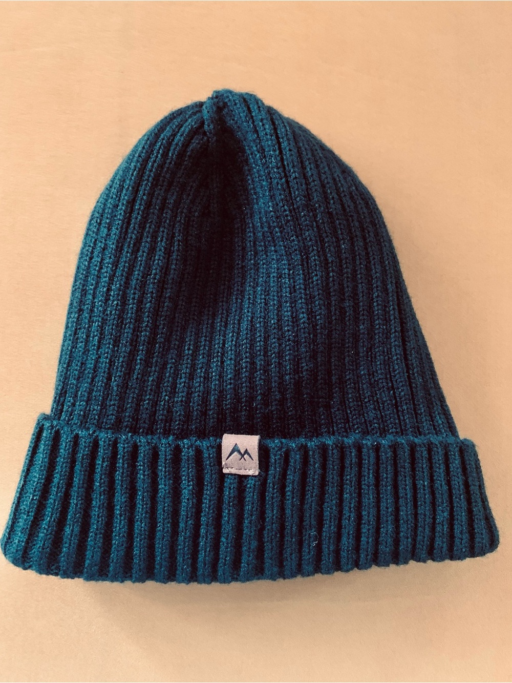 George Teal Ribbed Knit Beanie NWOT
